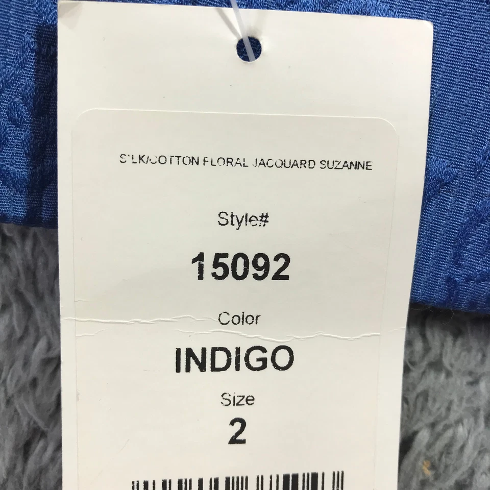 NINA MCLEMORE 夹克女式 2 夹克花卉提花苏珊娜外套西装外套 — 第 4/4 张图片