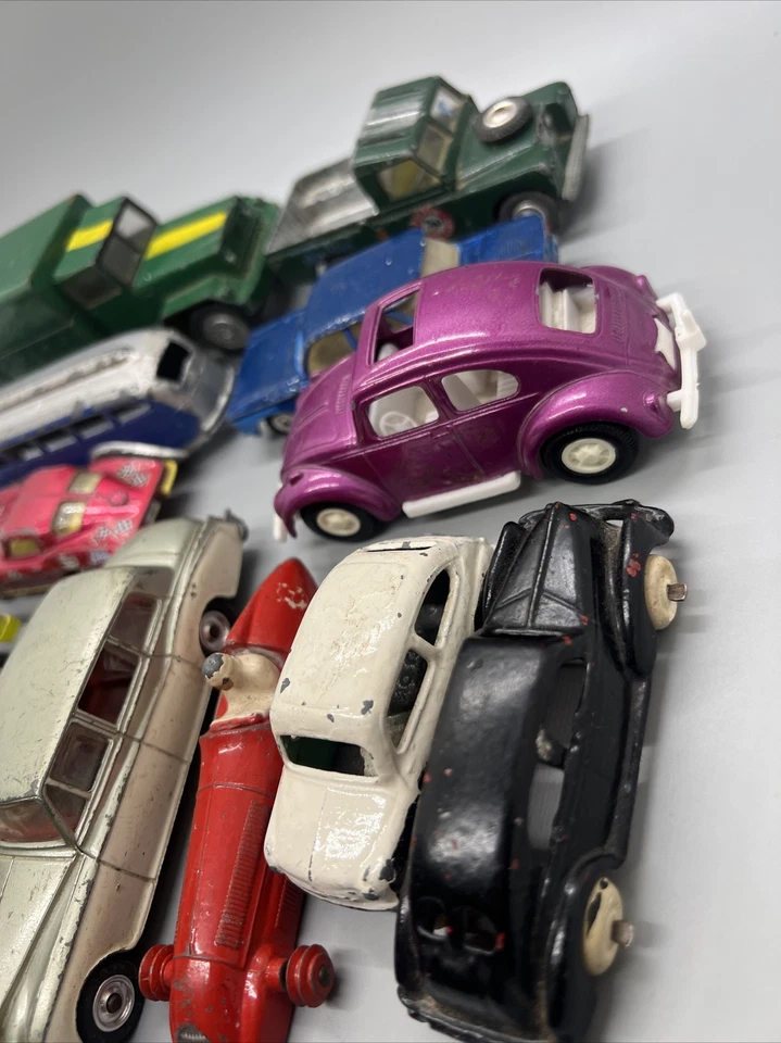 Dinky Die Toy Roll Royce 198 Corgi Tootsietoy Barklay Major Aston Fiat Bug Car - Image 2 of 4