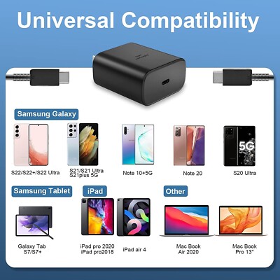 Original Samsung Galaxy Tab S8/S9 +/Ultra 45W USB-C Super Fast