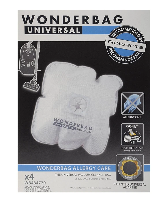 Rowenta Bags Wonderbag Universal Allergy Care 4 Bags Endura