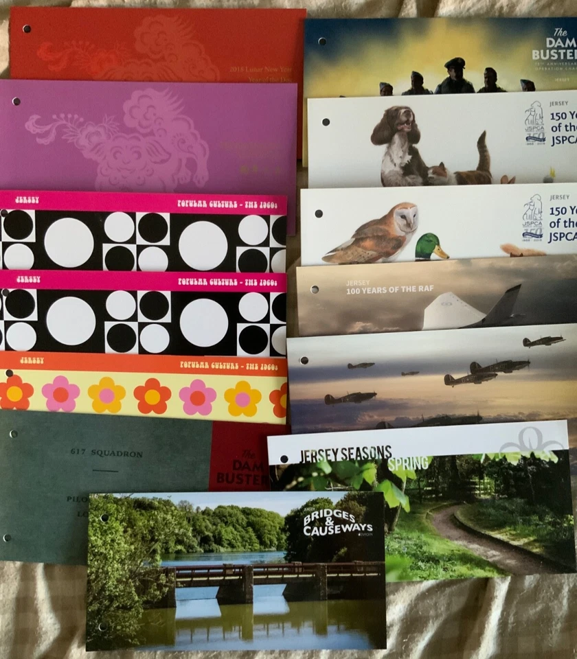 Stamps jersey album presentation packs 2017 2018 21 full packs REDUCED - Image 2 of 2