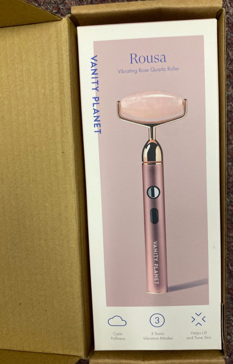 rousa vibrating rose quartz roller Vanity Planet Rousa Vibrating Rose Quartz Roller