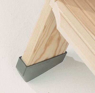 Dolle Kunststoff - Füße 2 Stück für Bodentreppen Extra schwarz