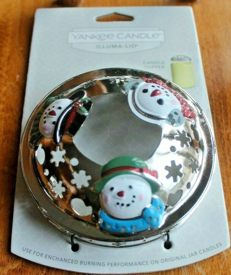 2020 Yankee Candle SNOWMEN SNOWMAN Illuma Lid Colorful eBay