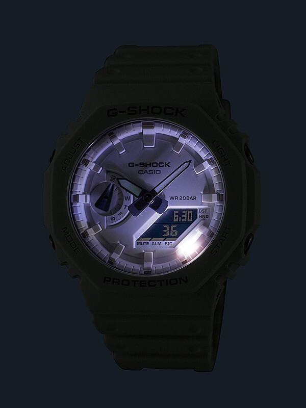 CASIO G-SHOCK GA-2100-7A7JF White TONE-ON-TONE Series Analog