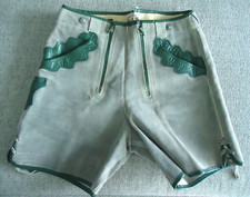 Vintage Suede Shorts Bavarian Lederhosen Haelson 13inch Waist