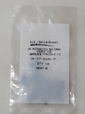 Molex 50-57-9406 6 Position Crimp Housing 2.54mm 10pc Bag New