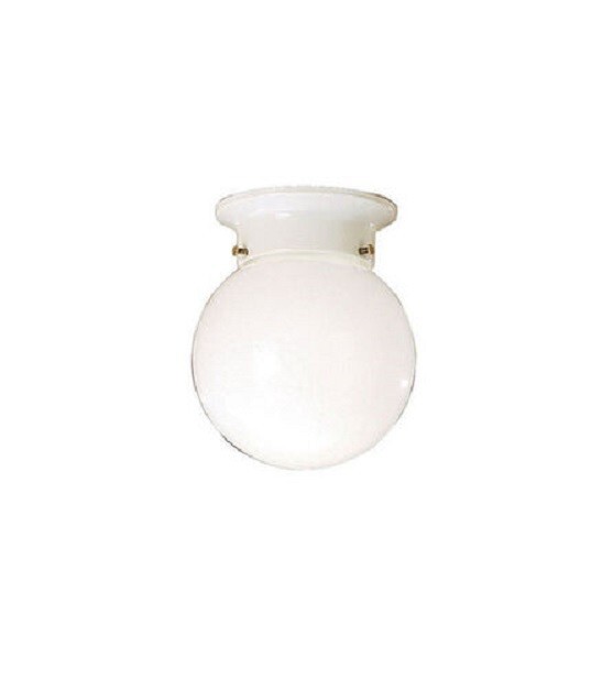 Kichler 216WH Ceiling Space 1 Light Flush Mount White