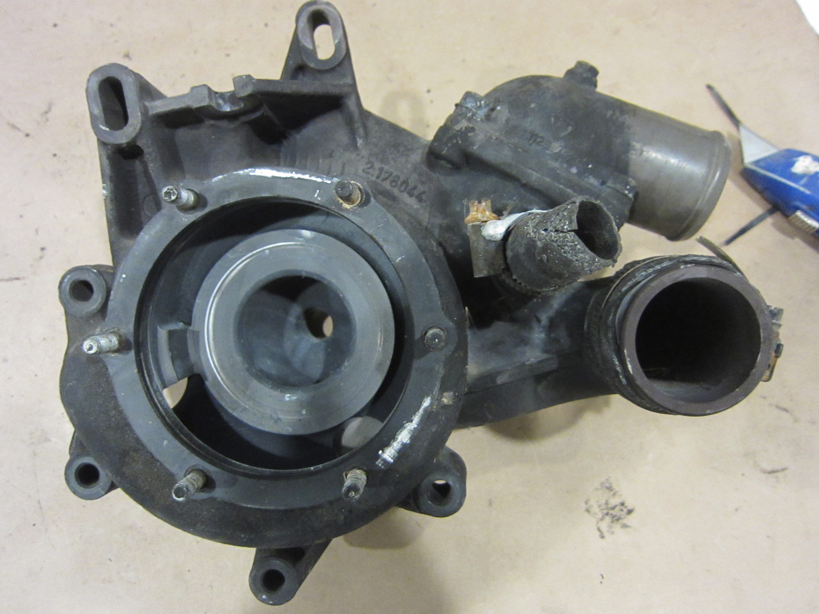 Ferrari 360 Water Pump Body Without Pump. Fire Damage. Part# 176044 