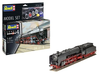 Model Set Schnellzuglokomotive BR01&Tender 2'2'T32 Revell Modellbausatz +Farben
