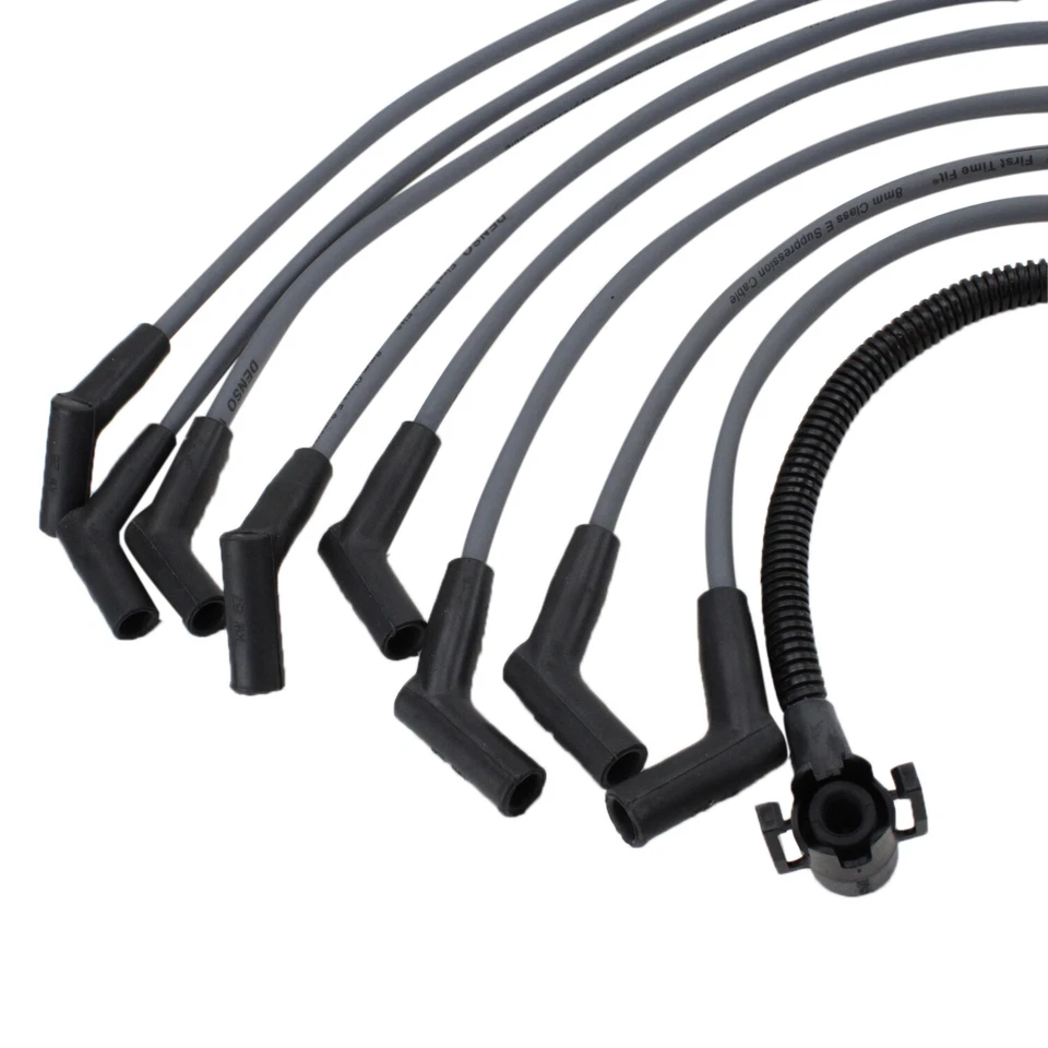 Juego de cables de bujía DeTomaso Ford Bronco E-150 Ecoline 5,8 V8 8 mm Denso 671-8080 Foto 3 de 4