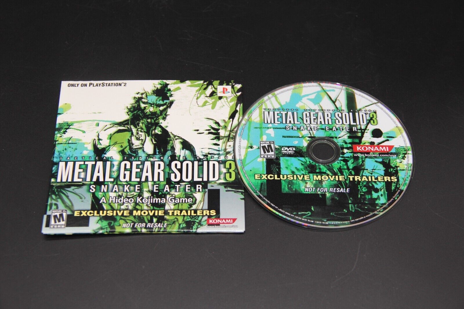 Metal Gear Solid 3 Snake Eater PS2 Game With Manual 83717200734