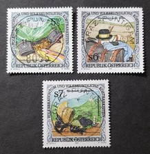 Österreich: 1995; SG2393-95; Volkstrachten und Kunst (5. Serie); kompletter gest. Satz
