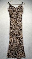 Forever 21 Dress Size Small Boby Con Maxi Animal Print Lined Slip Dress y2k