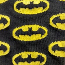 DC COMICS Batman No Show Socks Polyester/Spandex Size 9-11