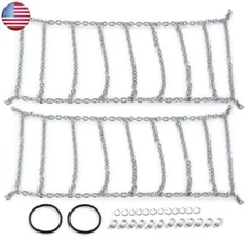 FLYXM Snow Chains Tire Safety for Axial TRX4 114/120mm 1.9'' Tire 1/10 RC Car