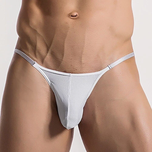 Summer Mens Mesh Low Rise Bikini Thong G-string Briefs Tanga Underwear - Picture 48 of 48