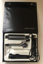Sunbeam PRO-Stick III Curling Iron w/Brush 1/2" Rod Attachments in Case