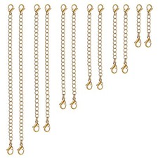 Necklace Extender 12 PCS Chain Extenders for Necklaces Premium Jewelry Bracel...