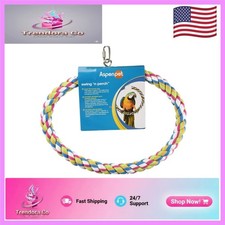 No Assembly Required: Large Bird Swing N' Perch - Safe  Comfy Resting Spot