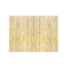 Bamboo Fence Panel 4ft H x 6ft L x 0.75in D Natural Rolled Outdoor Decor