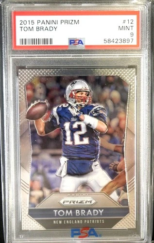2015 Panini PRIZM TOM BRADY #12 PSA 9