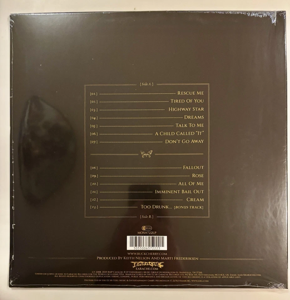 Buckcherry - Black Butterfly Limited /300 Blue / Purple Merge Vinyl LP New MINT - Image 4 of 4