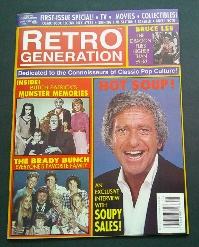 Retro Generation #1 Jan. 1997 Soupy Sales, Uncle Floyd, Eddie Munster, Bruce Lee