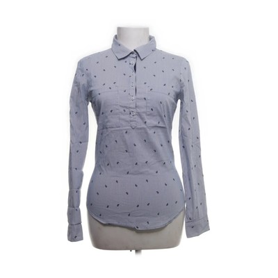 Zara Basic, Hemd, Größe: M, Blau/Weiß, Baumwolle/Polyamid/Elasthan #uIp