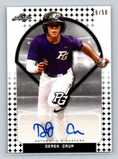 2018 Leaf Perfect Game National Showcase #BA-DC1 Derek Crum Blue