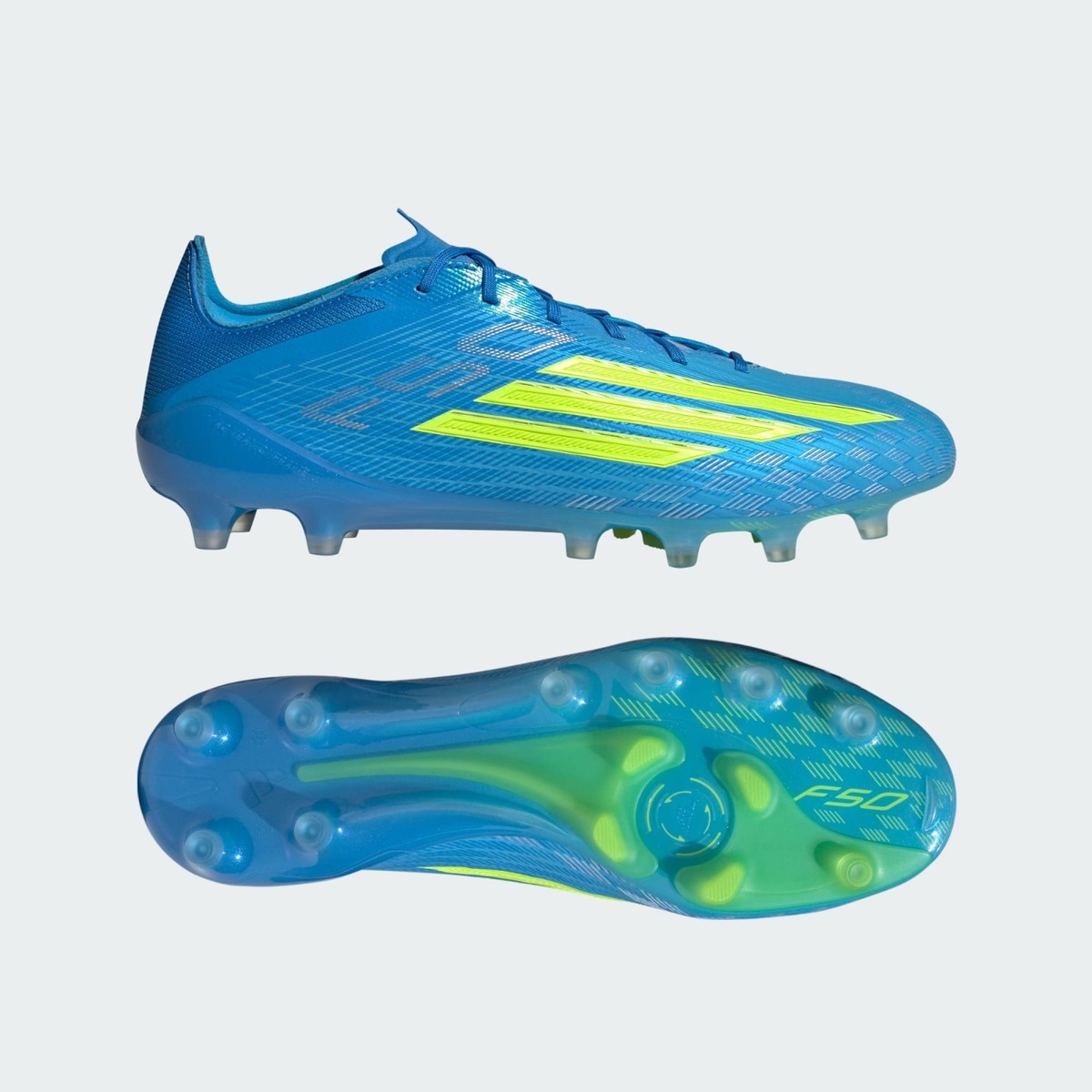 adidas F50 ELITE AG JR6463 Lucid Ray Blue Team Solar Yellow 2