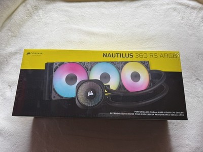 CORSAIR Nautilus 360 RS ARGB Liquid CPU Cooler - Black - Factory Sealed