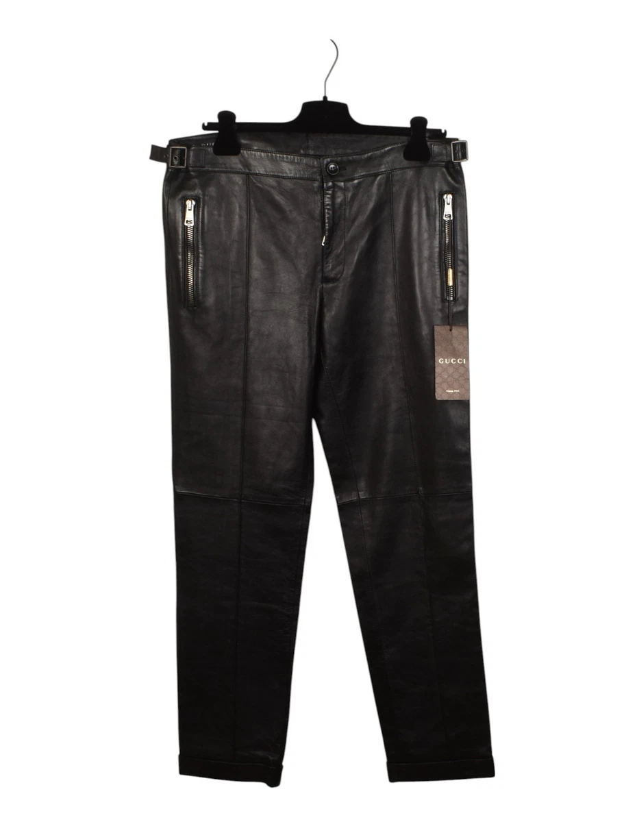 Gucci Leather Pants for Men for sale | eBay