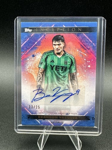 2025 Topps MLS Inception Brandon Vazquez AUTO #13/25 Austin FC
