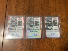 2020 Panini Contenders Draft Picks Scottie Phillips Auto 3-Card Lot