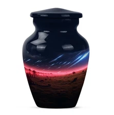 Galaxy Cremation Urns Human Ashes Women 3 Inch Small Keepsake Memorial Box
