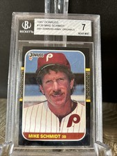 1987 Donruss Mike Schmidt #139 BGS 7 2001 Anniversary Originals