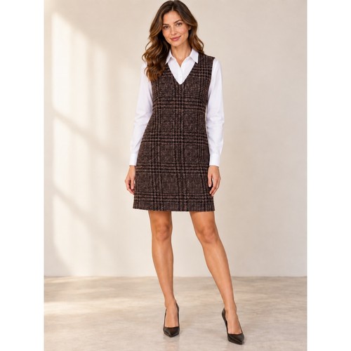 Weekend Max Mara, Abito Weekend Max Mara Tweed Cambio Donna L Plaid Old Money Lana Ufficio Preppy