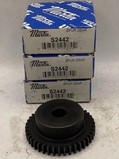 Lot Of 3 S2442 MARTIN GEAR SPUR 14 1/2 DEG STEEL