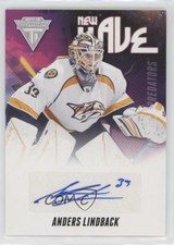 2011-12 Panini Titanium New Wave Signatures Anders Lindback #10 Auto 7ez