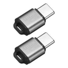 2 Pcs Microphone Blocker, USB Type C Audio Blocker, Dark Grey