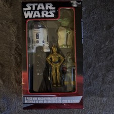 Kurt Adler Star Wars 5 Piece Ornament Set R2-D2 Yoda Vader Fett