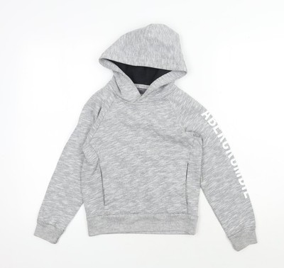 Grauer Pullover Hoodie Jungen UK Größe 7-8 Jahre Abercrombie Kids
