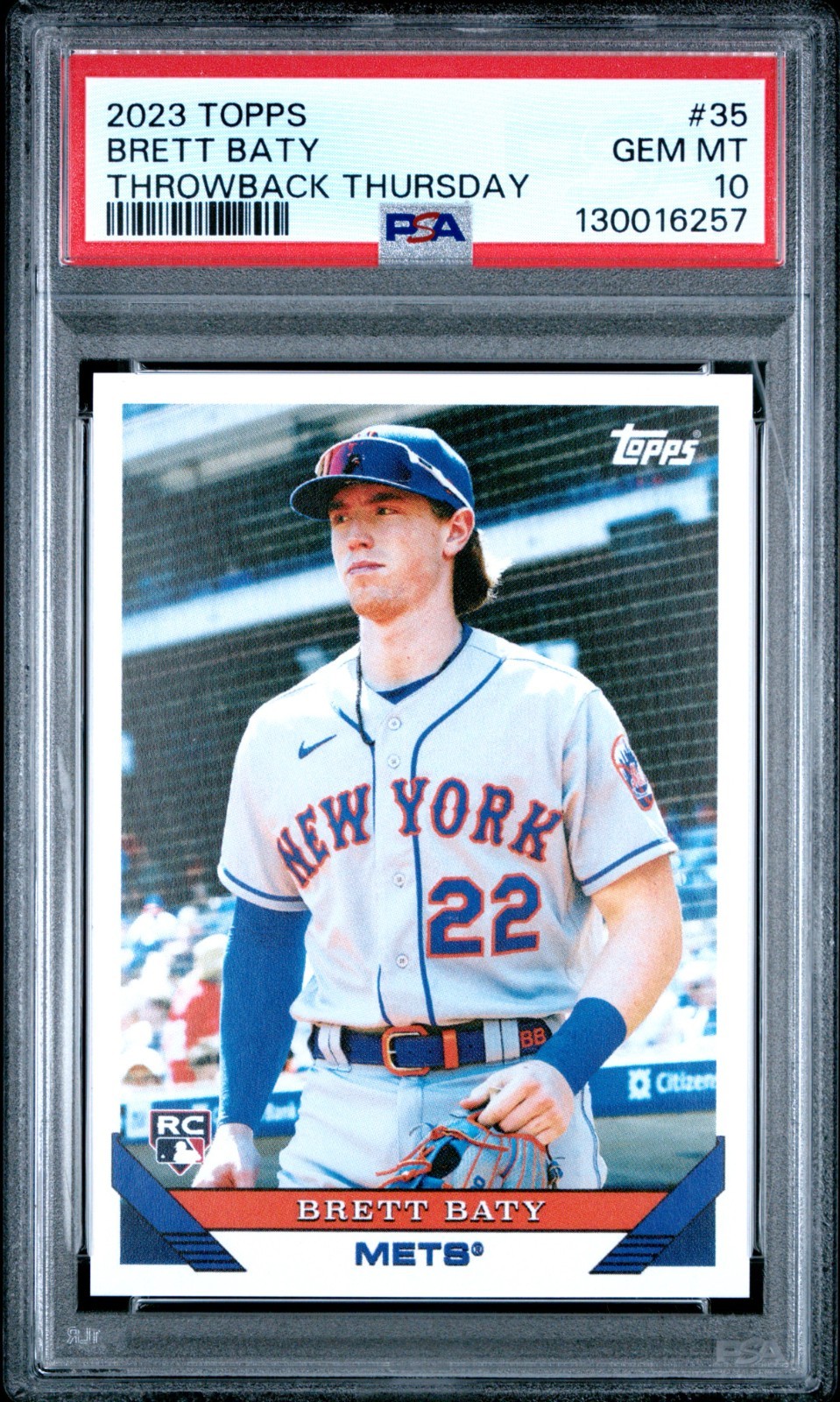 2023 Topps Throwback Thursday Brett Baty #35 PSA-10