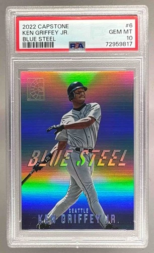 72959817 Ken Griffey Jr 2022 Panini Capstone #BS-6 Blue Steel PSA 10