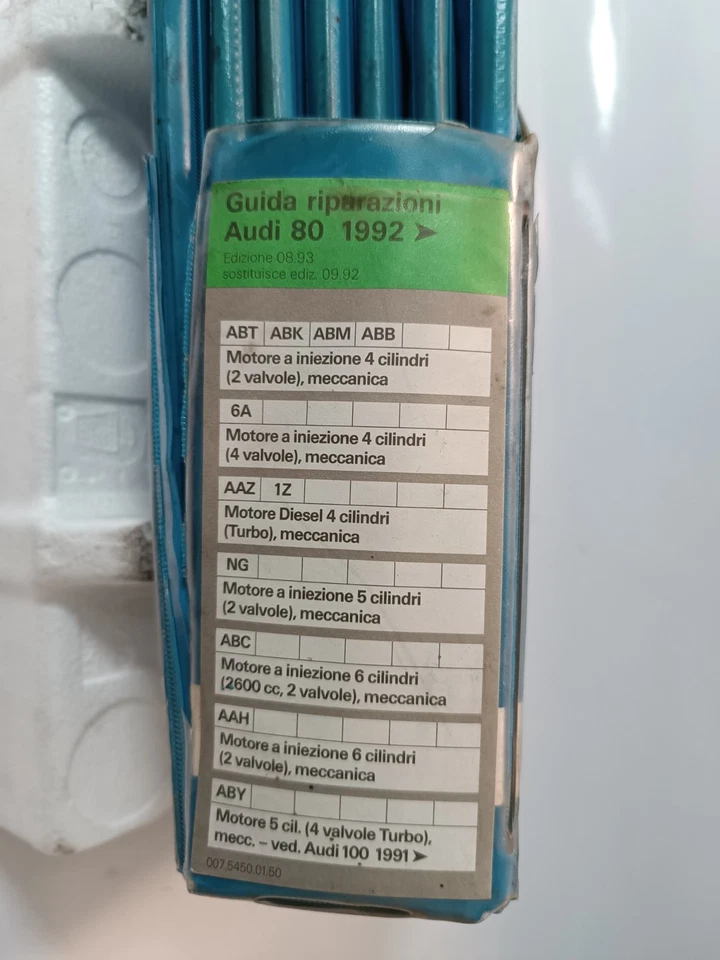 Manuali officina guida riparazioni Audi 80 dal 1992 motori iniezione 4 5 6 cilin - Immagine 3 di 4