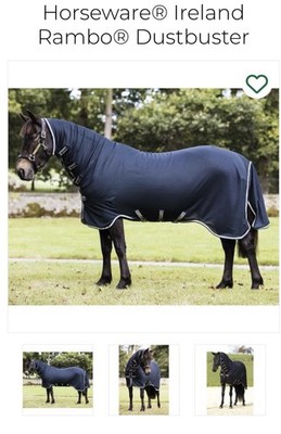 NEW $149 Horseware Of Ireland Rambo Pony Mini Dustbuster Show Sheet Blue Tan 45