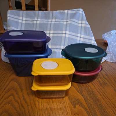 NEW Tupperware Rock N Serve Set 12 Pc includes lids various size color jeweltone