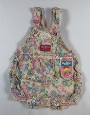 Baby 3/6M Oshkosh B Gosh Vintage Overalls Brand New Bears Flowers Colorful Pink
