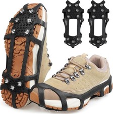 Ice Cleats Snow Traction Cleats Crampon for Walking on Snow and Ice Non-Slip Ove